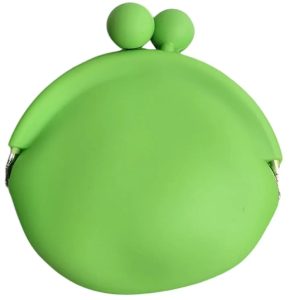 Guarda Auriculares Monedero Silicona VERDE